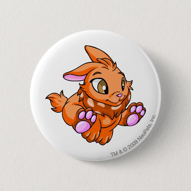 Cybunny Orange Button (Vorderseite)
