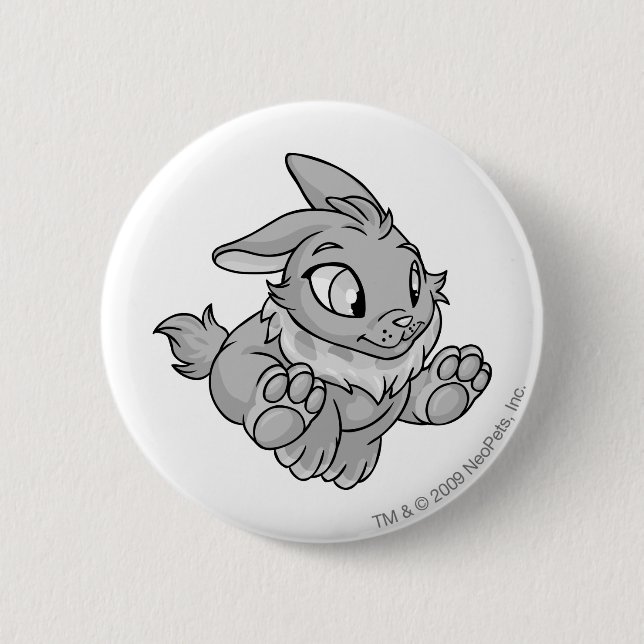 Cybunny Silber Button (Vorderseite)
