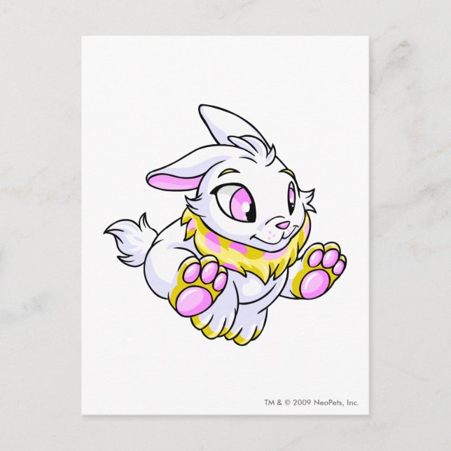 Cybunny Yellow Postkarte (Vorderseite)