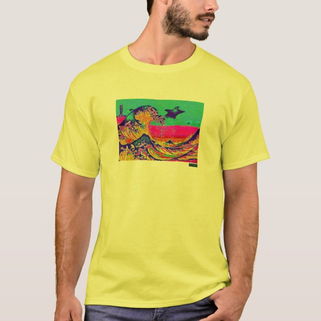 CYCAD große Welle weg von Kanagawa-Shirt T-Shirt (Vorderseite)