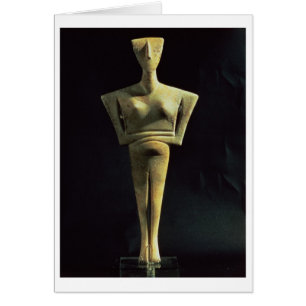 Cycladic weibliche Zahl, von der Insel von Amorgo,