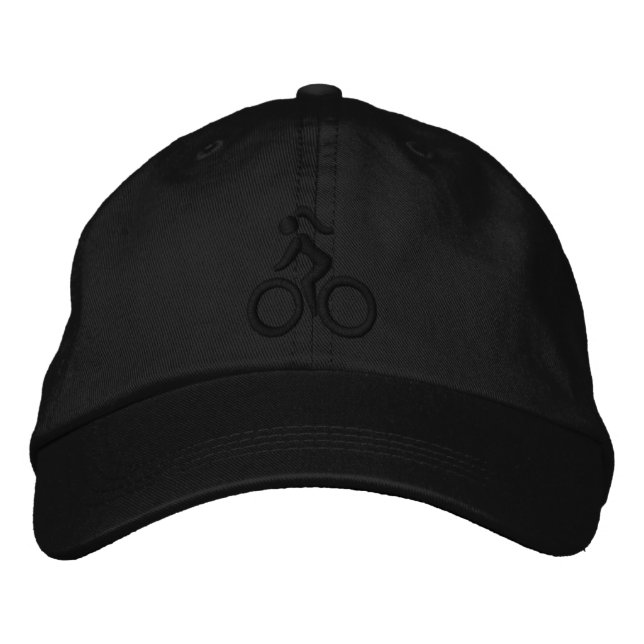 Cycle Girl Hat Bestickte Kappe (Vorderseite)