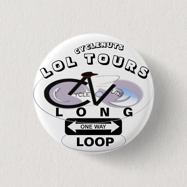 CYCLENUTS LANGE LANGE LANGE LAUFEN TOUR BUTTON (Vorderseite)