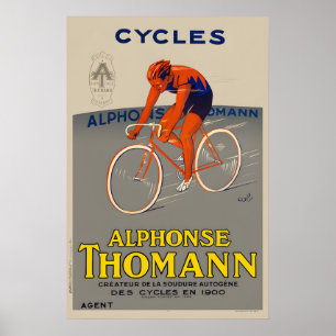 Cycles Alphonse Thomann Fahrradposter Poster