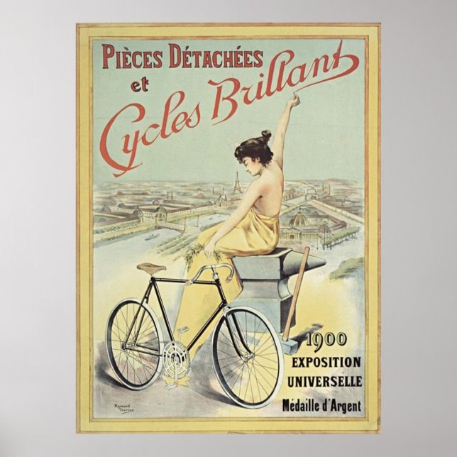 Cycles Briliant Vintages French Bike Poster (Vorne)