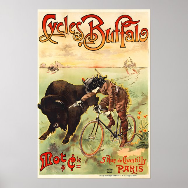 Cycles Buffalo Vintage Bicycle Poster (Vorne)