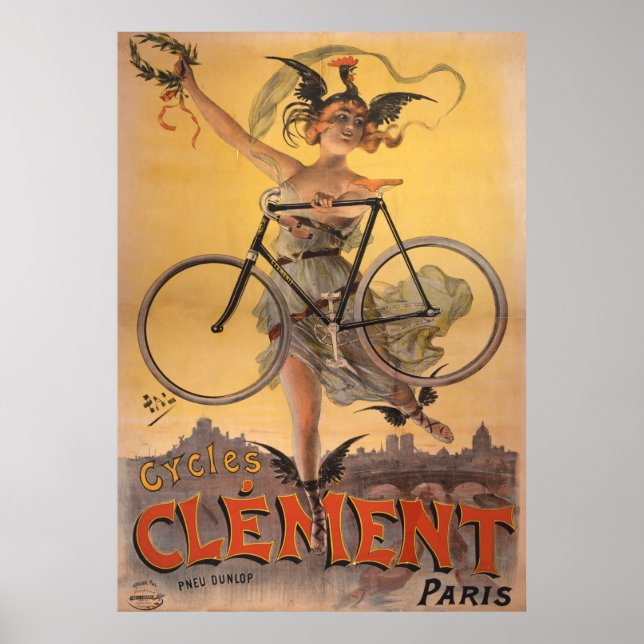 Cycles Clement Paris Poster (Vorne)