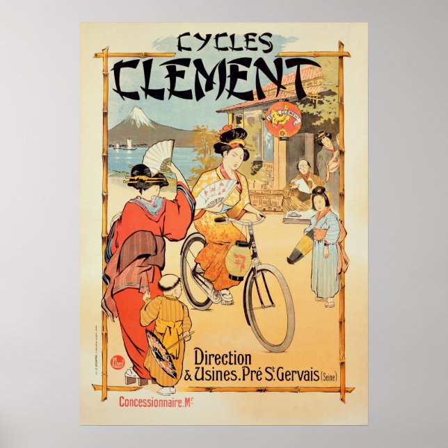 Cycles Clement Pre Saint-Gervais Poster (Vorne)