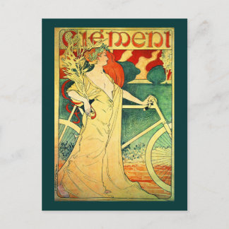 Cycles Clément Vintag Bicycle Poster Postkarte