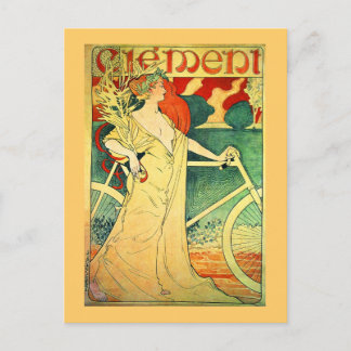 Cycles Clément Vintag Bicycle Poster Postkarte