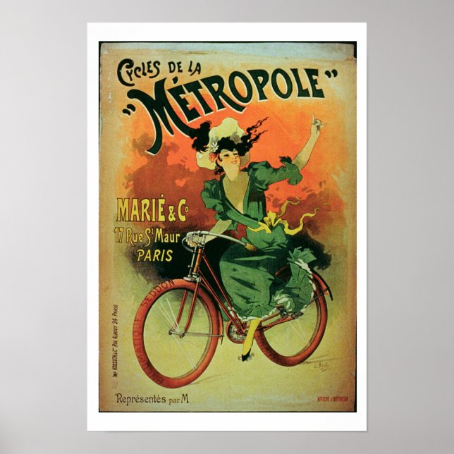 "Cycles de La Metropole", Marie & Co. (Farblith Poster (Vorne)