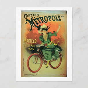 "Cycles de La Metropole", Marie & Co. (Farblith Postkarte