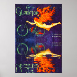 Cycles Gladiator Reflektion in Time French Cycling Poster