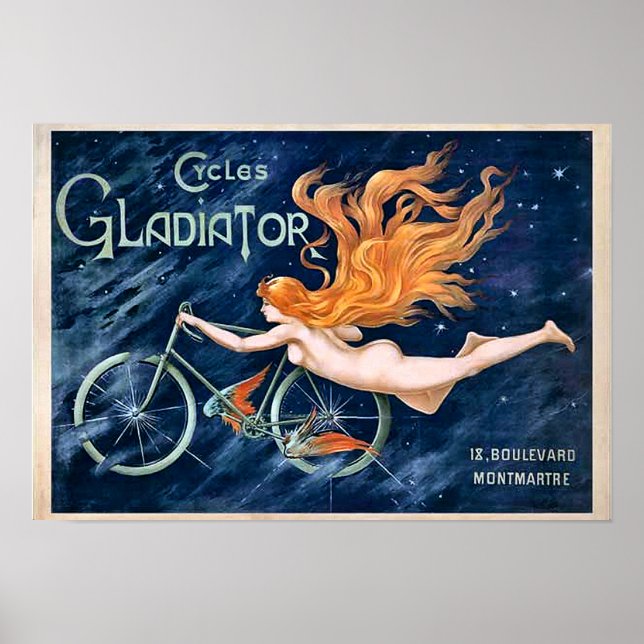Cycles Gladiator von Georges Massias Bike Bicycle Poster (Vorne)