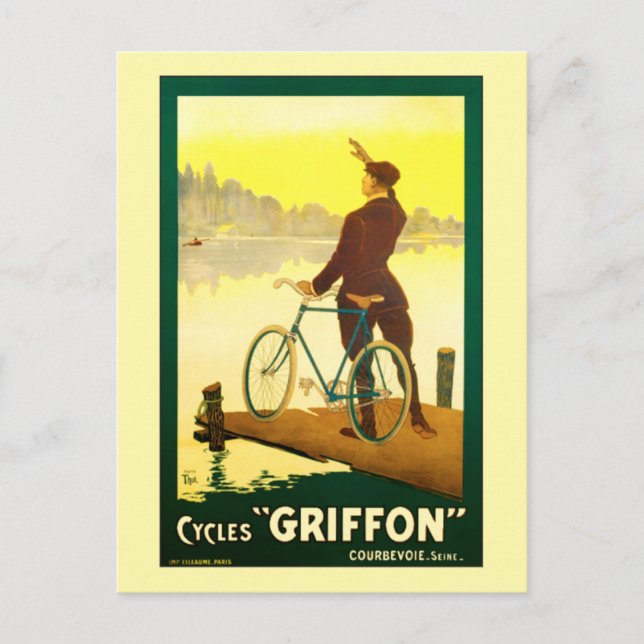 Cycles Griffon von Walter Thor Postkarte (Vorderseite)