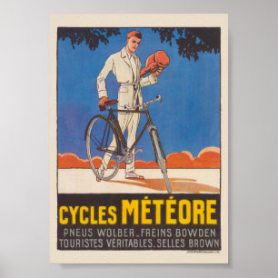 Cycles Météore Frankreich Vintage Poster 1926