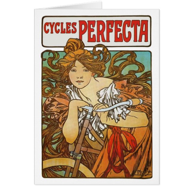 Cycles Perfecta, Alphonse Mucha Fine Art Nouveau (Vorne)