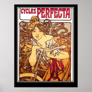 Cycles Perfecta Vintage-Werbeplakat Poster