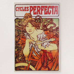 Cycles Perfecta von Alphonse Mucha Puzzle