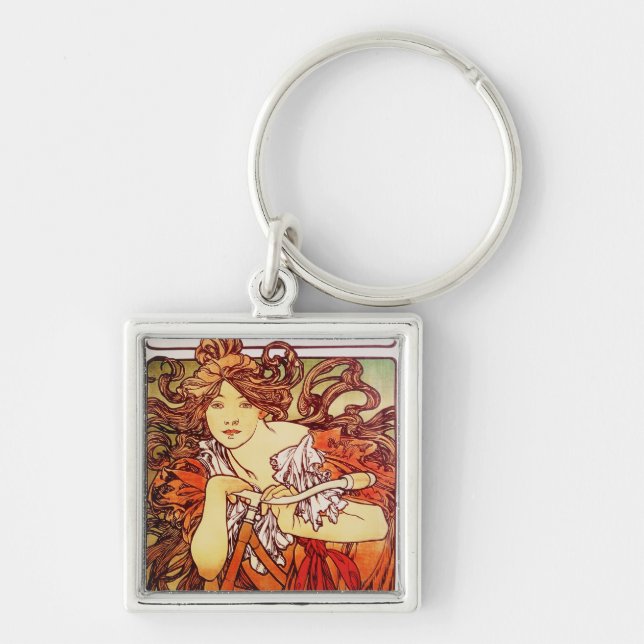 Cycles Perfecta von Alphonse Mucha Schlüsselanhänger (Vorne)