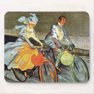 Cycles Peugeot Vintage Fahrrad Kunst Mousepad