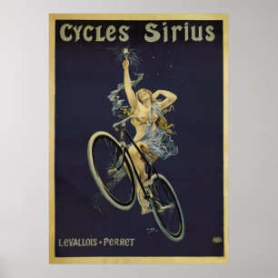 Cycles Sirius Vintag Bicycle Poster