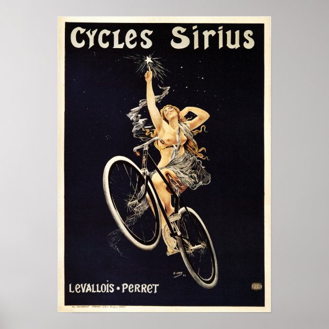 Cycles Sirius Vintag French Poster Advertising (Vorne)