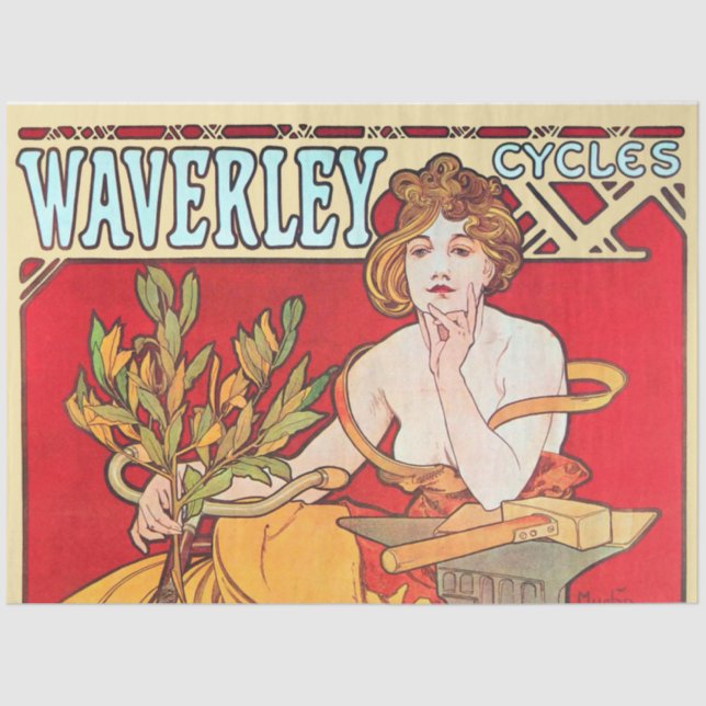Cycles Waverley, Mucha Seidenpapier (Vorderseite)