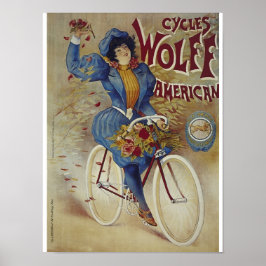 Cycles Wolff American Bicycle Poster