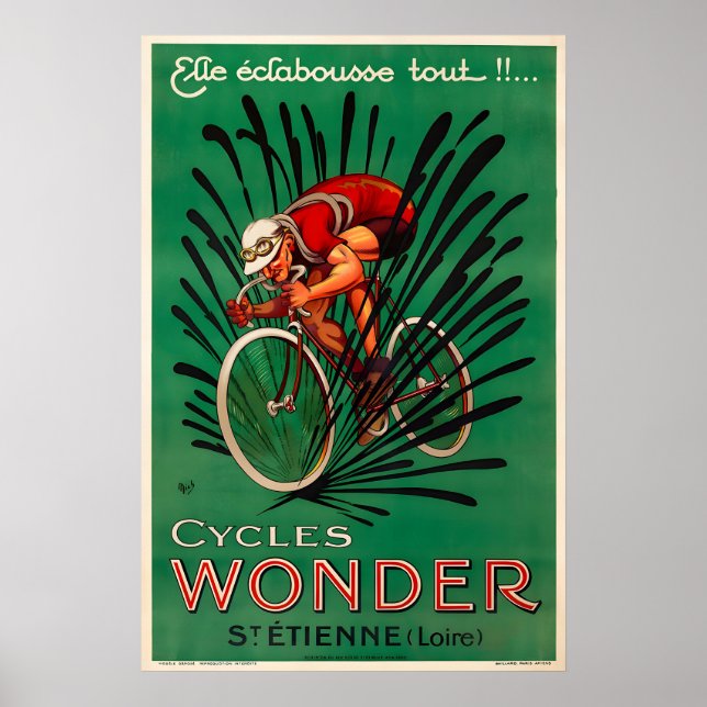 Cycles Wonder Bicycle Poster Prints (Vorne)
