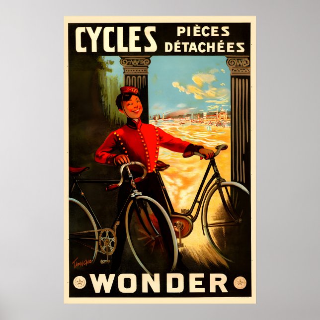Cycles Wonder Fahrradposter Poster (Vorne)