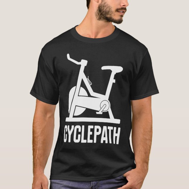 Cycling Cyclepath  cyclists gym instructors T-Shirt (Vorderseite)