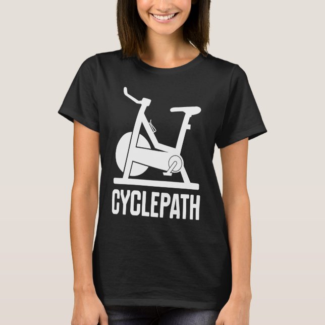 Cycling Cyclepath  cyclists gym instructors T-Shirt (Vorderseite)