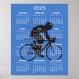 Cycling Design 2025 Calendar Poster