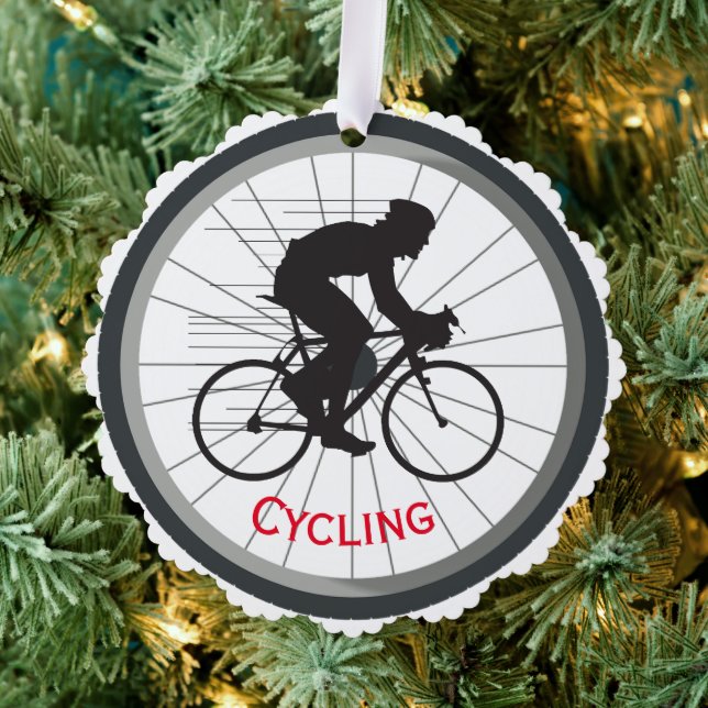 Cycling Design Paper Ornament Card Karte (Insitu (Baum))
