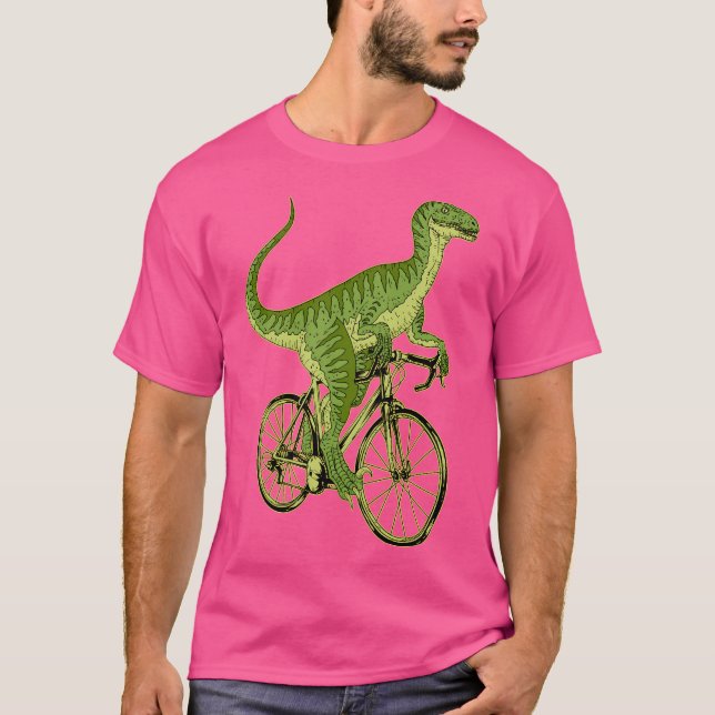Cycling Dinosaur T-Shirt (Vorderseite)
