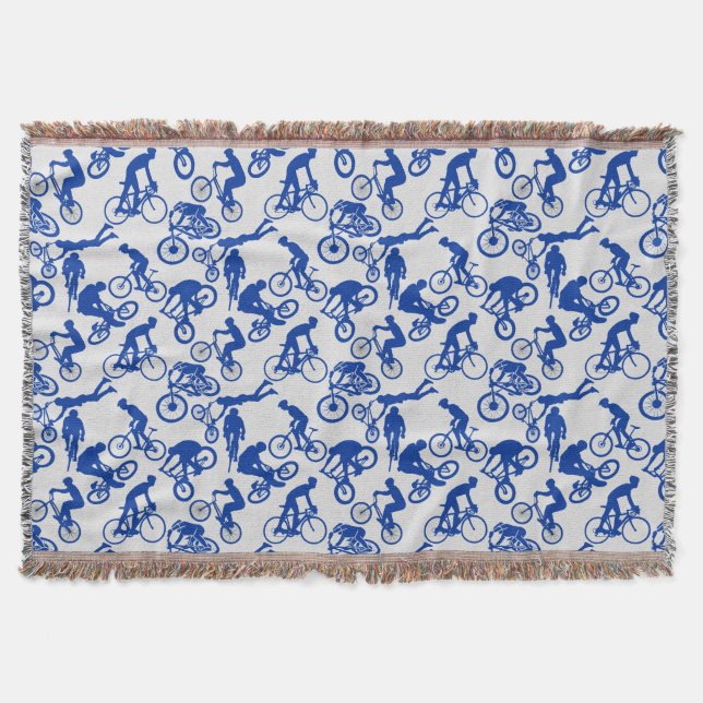 Cycling Freestyles Pattern.w x4 OffWhite BG Decke (Vorderseite)