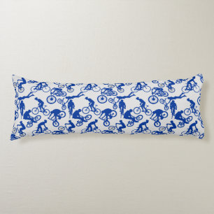 Cycling Freestyles Pattern.w x4 OffWhite BG Seitenschläferkissen