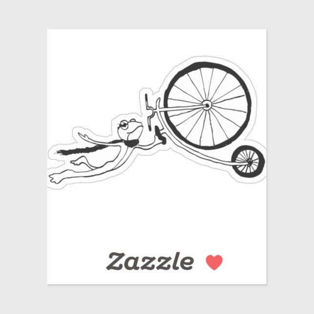 Cycling Frog Aufkleber (Blatt)
