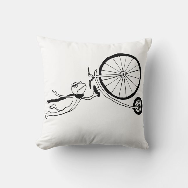 Cycling Frog Kissen (Vorderseite)