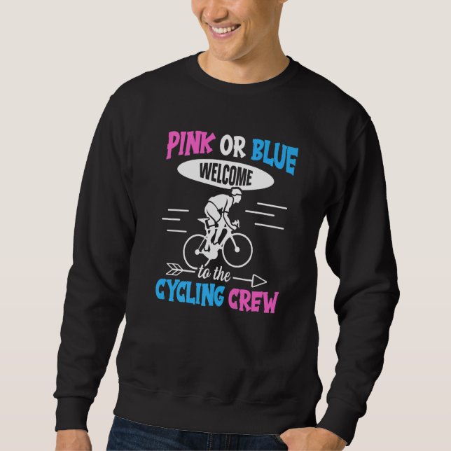 Cycling Gender Reveal for a Cycling  Family Sweatshirt (Vorderseite)