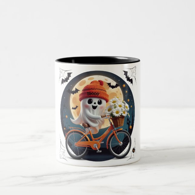 Cycling Ghost Zweifarbige Tasse (Mittel)