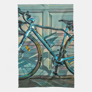 Cycling gifts for dad geschirrtuch