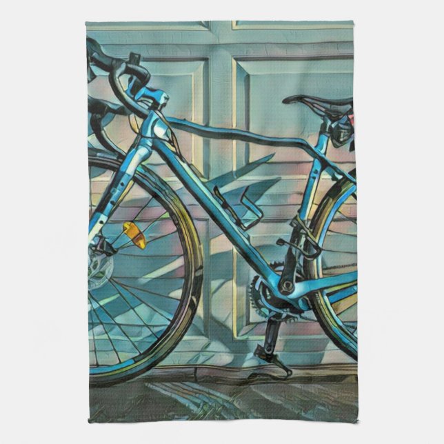 Cycling gifts for dad geschirrtuch (Vertikal)