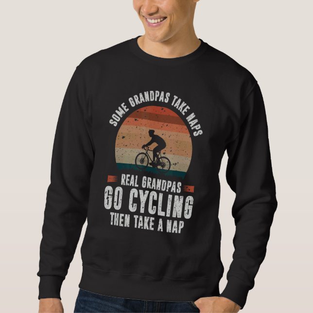 Cycling Grandpas Take Naps Classic Sweatshirt (Vorderseite)