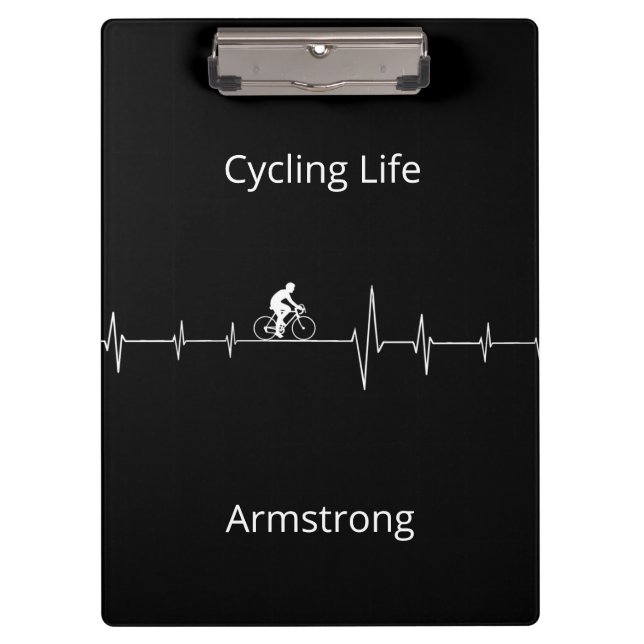Cycling Life, Heartbeat anpassbar Klemmbrett (Vorderseite)