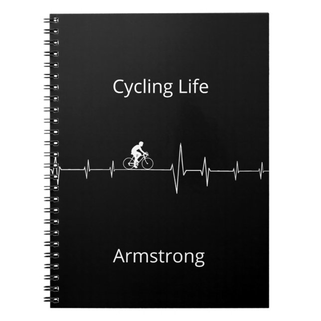 Cycling Life, Heartbeat anpassbar Notizblock (Vorderseite)