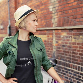 Cycling Life, Heartbeat anpassbar T-Shirt