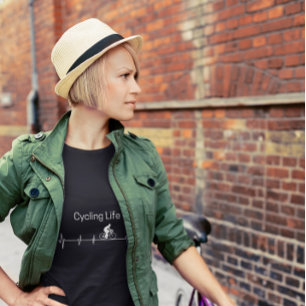 Cycling Life, Heartbeat anpassbar T-Shirt