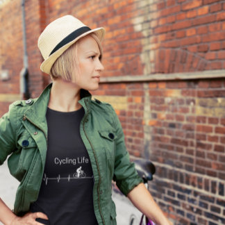 Cycling Life, Heartbeat anpassbar T-Shirt